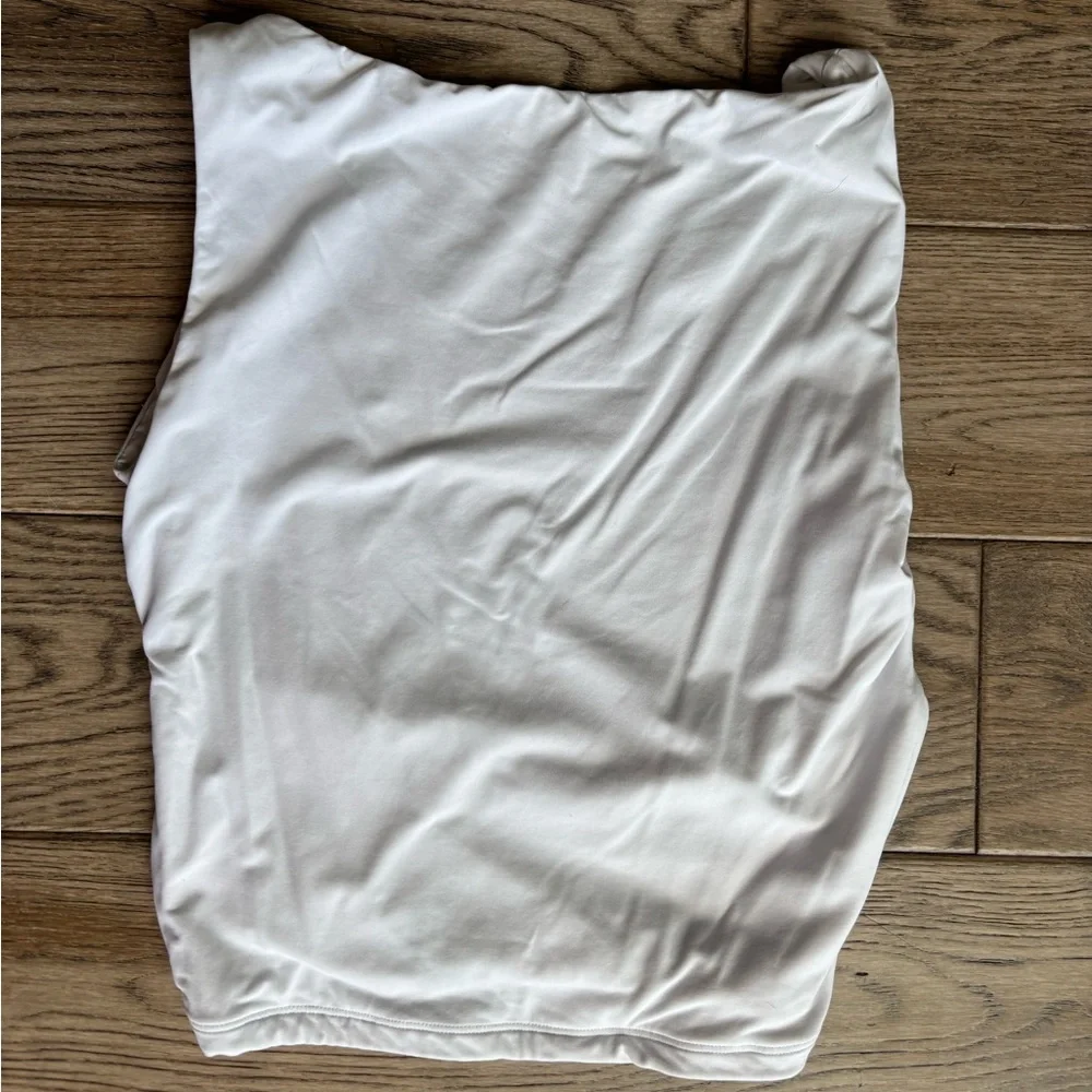 Open Back High Neck Sleeveless Tank White Small - Picture 6 of 9